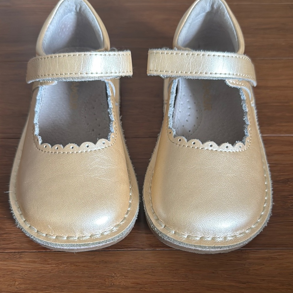 Gold Kids Mary Jane Shoes